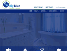 Tablet Screenshot of bigblueplumbing.com